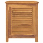 vidaXL Boîte de rangement de jardin et sac 60x50x58cm bois massif teck