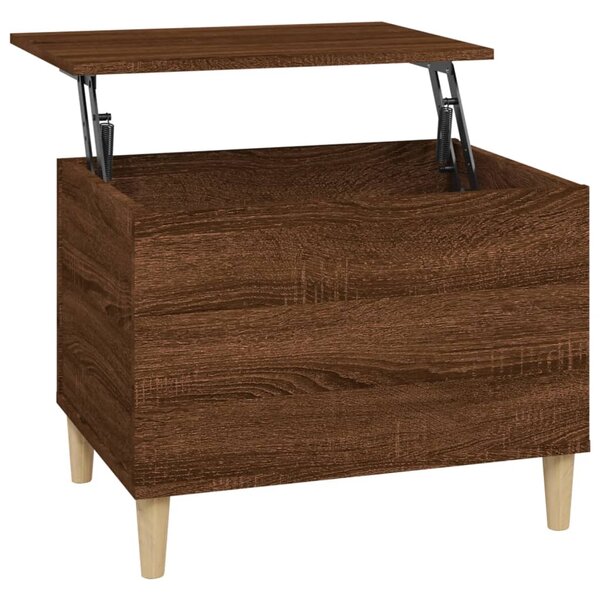 vidaXL Table basse Chêne marron 60x44 5x45 cm Bois d'ingénierie