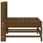 vidaXL Canapés centraux de jardin 2 Pièces marron miel bois de pin solide
