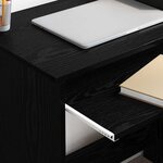 vidaXL Bureau Chêne noir 106 x 40 x 88.5 cm Bois d'ingénierie