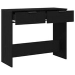 vidaXL Table console Chêne noir 90 x 36 x 75 cm Bois d'ingénierie