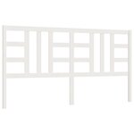 vidaXL Tête de lit Blanc 206x4x100 cm Bois massif de pin