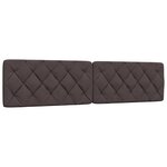 vidaXL Cadre de lit sans matelas marron foncé 200x200 cm tissu