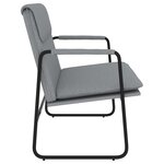 Banc banquette 100 x 64 x 80 cm tissu gris clair 02_0010689