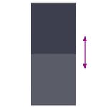 Store enrouleur occultant 120 x 230 cm bleu