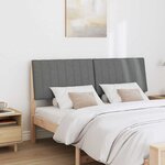 vidaXL Tête de lit capitonnée Gris foncé 150 cm Pin massif