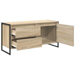 vidaXL Meuble TV Sonoma 100 x 36 x 49.5 cm Bois d'ingénierie