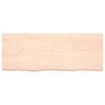 vidaXL Étagère murale 160x60x(2-6) cm bois de chêne massif non traité