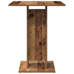 vidaXL Table de bistro vieux bois 60x60x75 cm bois d'ingénierie