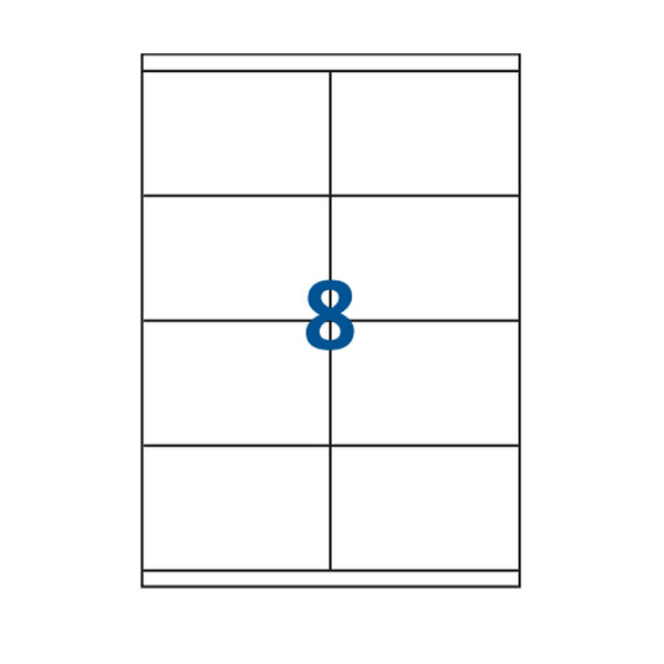 Lot de 3000 Planches étiquettes autocollantes sur feuille A4 : 105 x 70 mm (8 étiquettes par feuille spéciales bons de transport)
