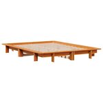 vidaXL Cadre de lit sans matelas cire marron 120x200cm bois pin massif
