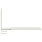 vidaXL Étagère Flottante Invisible 4 pc Blanc 6 x 11 x 6 5 cm