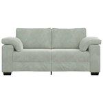 vidaXL Canapé causeuse gris clair 140 cm velours