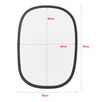 Miroir mural ovale 70 x 50 cm noir mat 03_0007896