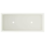 vidaXL Bac de jardin surélevé Blanc 60 x 26 x 45 cm Acier