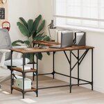 vidaXL Bureau Bois Ancien 139 x 139 x 75 cm Bois d'ingénierie