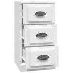 vidaXL Buffet blanc 36x35 5x67 5 cm bois d'ingénierie
