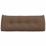 vidaXL Coussin de Dos Marron 120 x 24 x 50 cm tissu