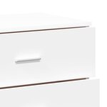 vidaXL Buffets 3 Pièces Blanc Bois d'ingénierie