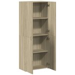 vidaXL Armoire de classement chêne sonoma 60x32x153 cm bois ingénierie