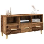 vidaXL Meuble TV Bois ancien 102 x 36 x 50 cm Bois d'ingénierie