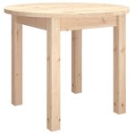 vidaXL Table basse Ø 55x45 cm Bois massif de pin