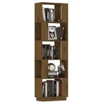 vidaXL Bibliothèque/Cloison Marron miel 51x25x163 5 cm Pin solide