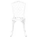 vidaXL Chaise de jardin 2 Pièces Blanc 55 x 56 5 x 91cm Aluminium