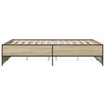 vidaXL Cadre de lit sans matelas chêne sonoma 120x190 cm