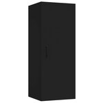 vidaXL Armoire murale suspendue Noir 34 5x34x90 cm Bois d'ingénierie