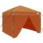 vidaXL Tente à auvent pop-up Orange 250 x 250 cm tissu