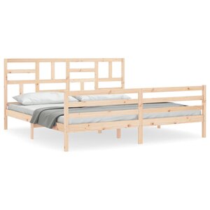 vidaXL Cadre de lit sans matelas bois massif