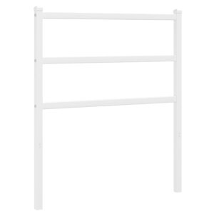 vidaXL Tête de lit métal blanc 75 cm