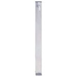 vidaXL Colonne à eau de jardin 100 cm acier inoxydable carré