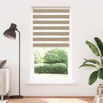 vidaXL Store zèbre marron sable largeur du tissu 100 9 cm polyester