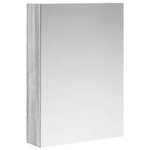 vidaXL Armoire Miroir de Salle de Bain Gris Sonoma 50 x 14 5 x 70 cm