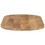 vidaXL Dessus de table 90x40x2 5 cm ovale bois massif de manguier