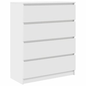 vidaXL Buffet blanc 80x35x99 cm bois d’ingénierie