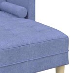 vidaXL Ensemble de Canapés Bleu jean 173 x 131 x 67 cm tissu