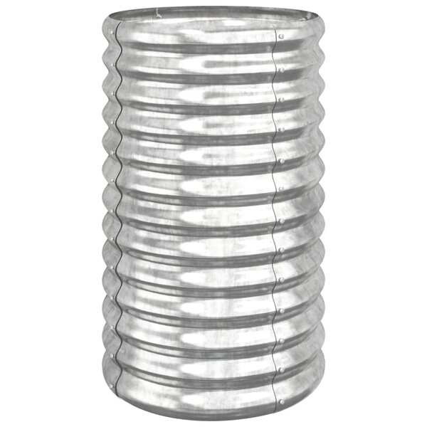 vidaXL Jardinière de jardin Acier galvanisé 40x40x68 cm Argenté
