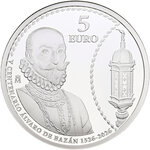 Monnaie ALVARO DE BAZAN 500 Anniversaire Argent 5€ Euro Spain 2026 (PRÉCOMMANDE)