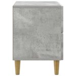 vidaXL Cabinet de chevet avec tiroir Gris béton 62 x 34 5 x 48 cm