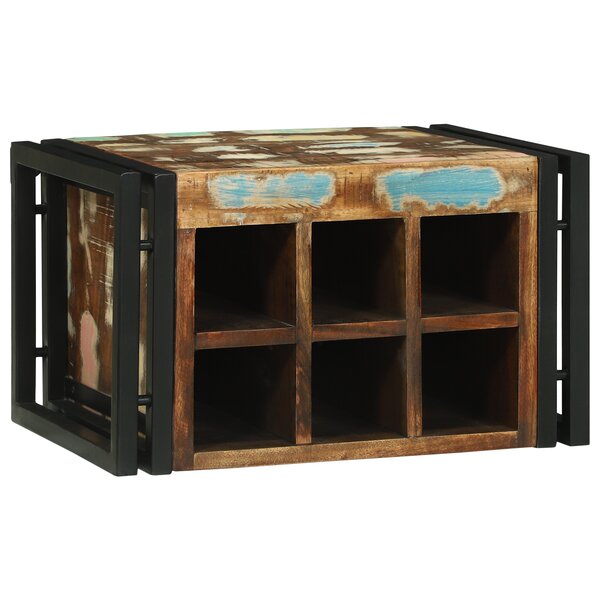 vidaXL Porte-bouteilles 46x35x27 5 cm Bois récupéré