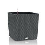 LECHUZA Jardinière CUBE Cottage 50 ALL-IN-ONE Granite