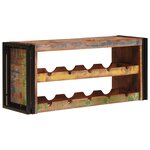 vidaXL Étagère à vin Marron 100 x 45 x 33 cm Bois récupéré massif