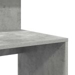 vidaXL Bureau avec rangement Gris béton 90 x 48 x 101 5 cm
