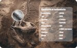 Pièce de monnaie en Platine 12 Dollars g 0.031 (1/1000 oz) Millésime 2026 T-REX 1/1000 (PRÉCOMMANDE)