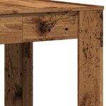 vidaXL Table à manger vieux bois 140x74 5x76 cm bois d'ingénierie