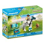 Playmobil - 70515 - cavalier  et poney lewitzer