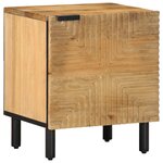 vidaXL Table de chevet marron 40x33x46 cm bois de manguier solide